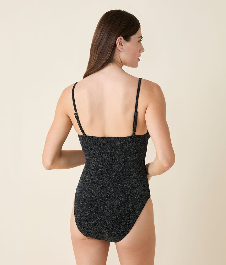 The Lanikai One Piece -  Black Silver - Long Torso