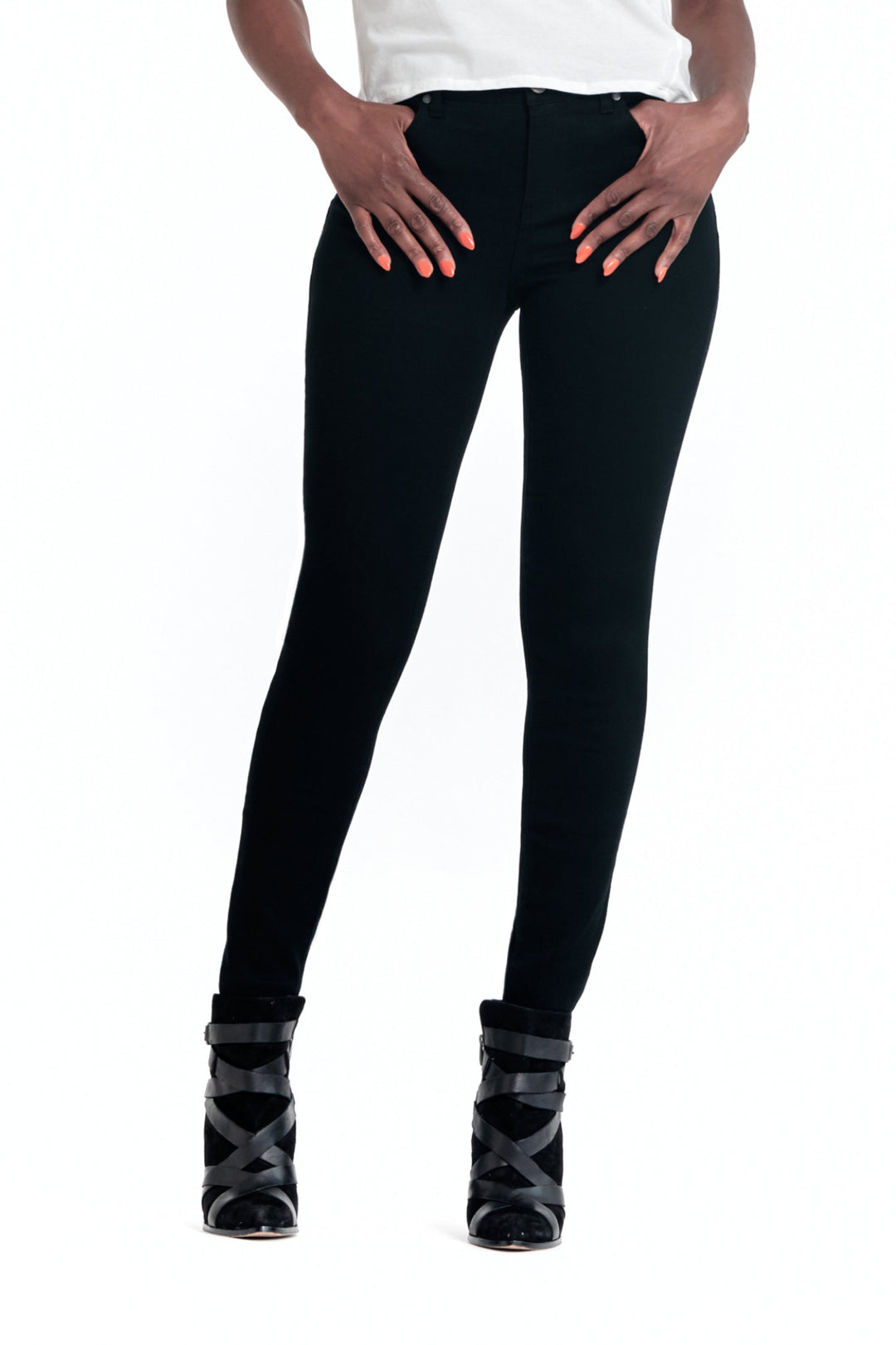 Tall 36" High Rise Skinny - Black