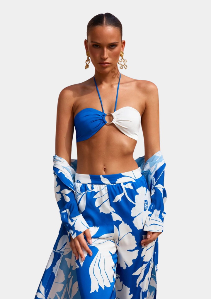 Height of Horizon Bandeau Top - Blue & White