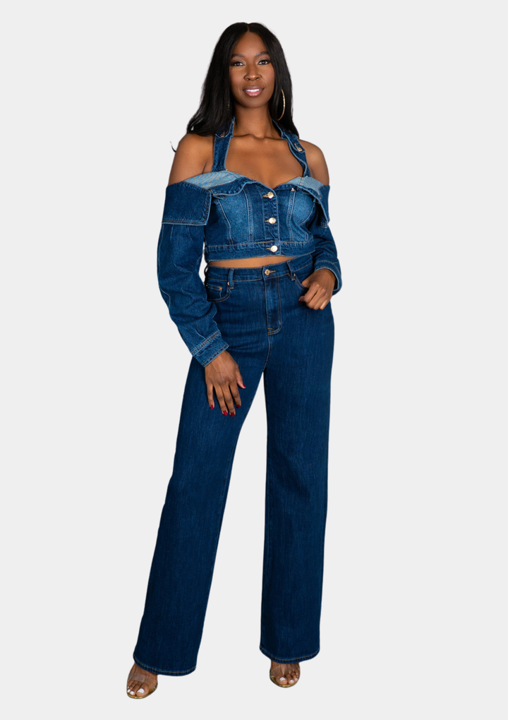 Sienna Denim Jacket - Dark Wash