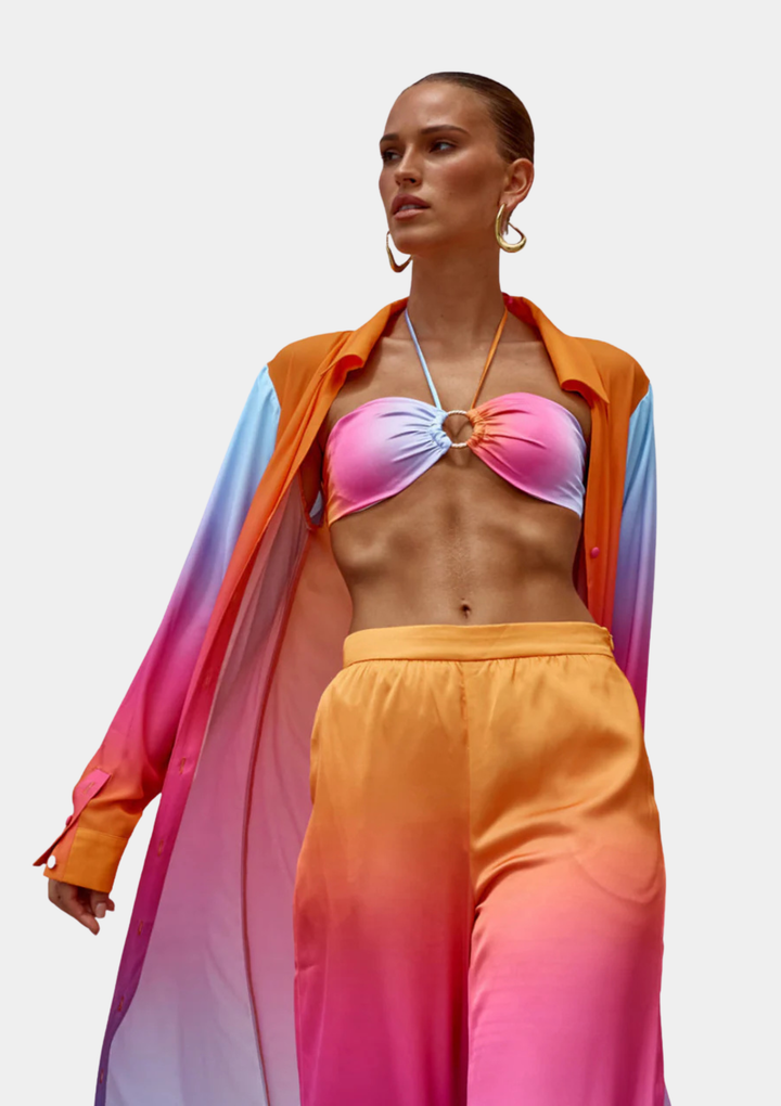 Height of Horizon Bandeau Top - Orange Ombre