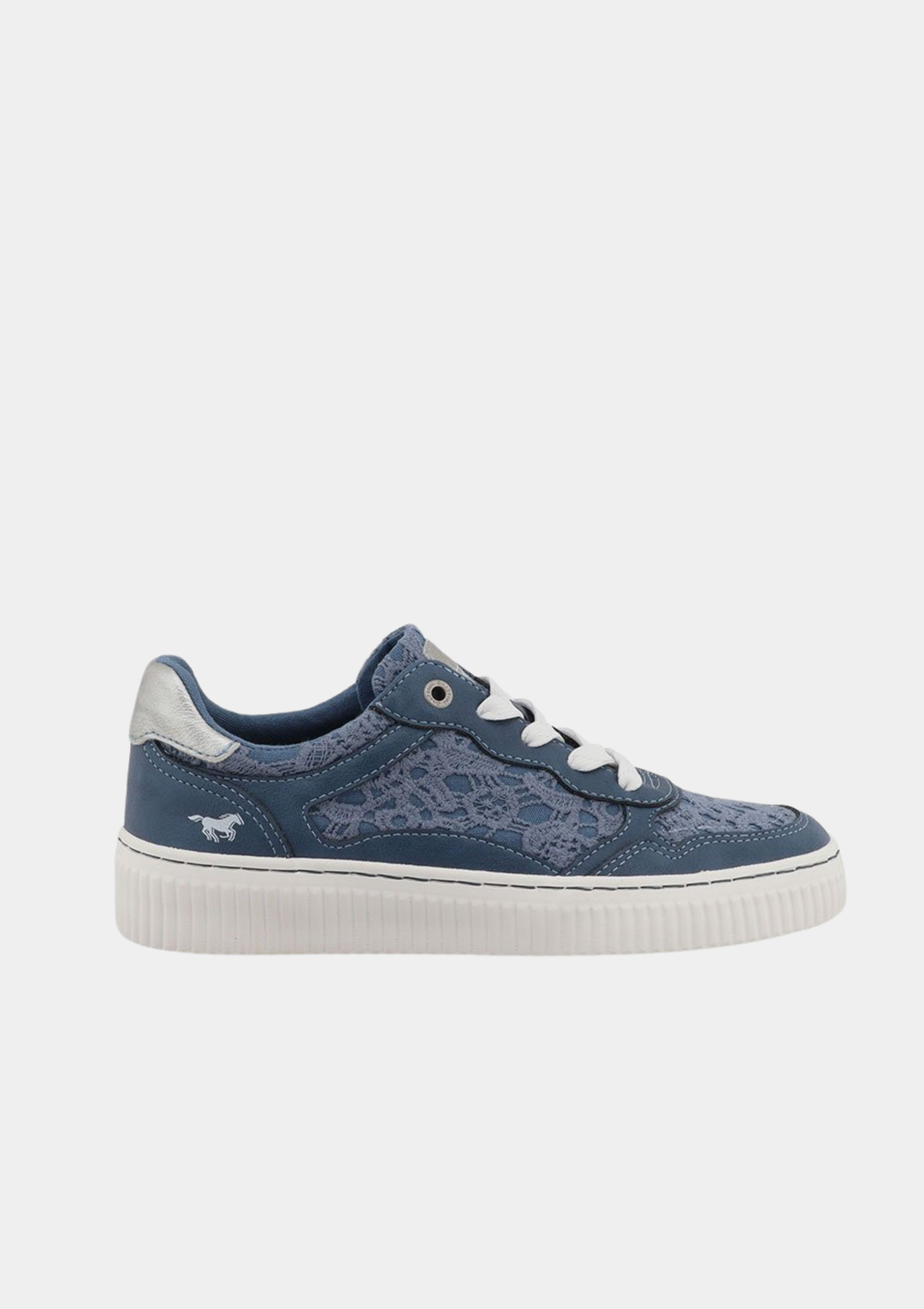 Mustang Fashionable Lace Sneaker - Blue