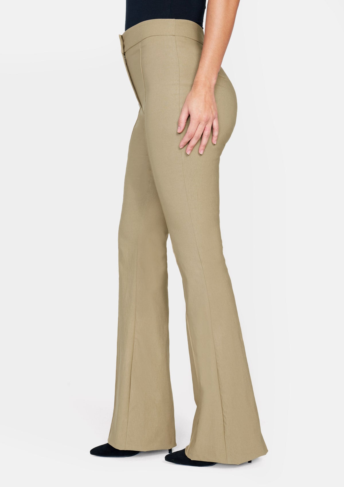 Tall High Waist Flare Dress Pants – Tall Size