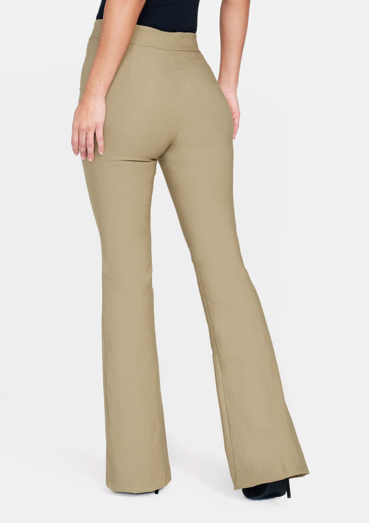 Tall High Waist Flare Dress Pants – Tall Size