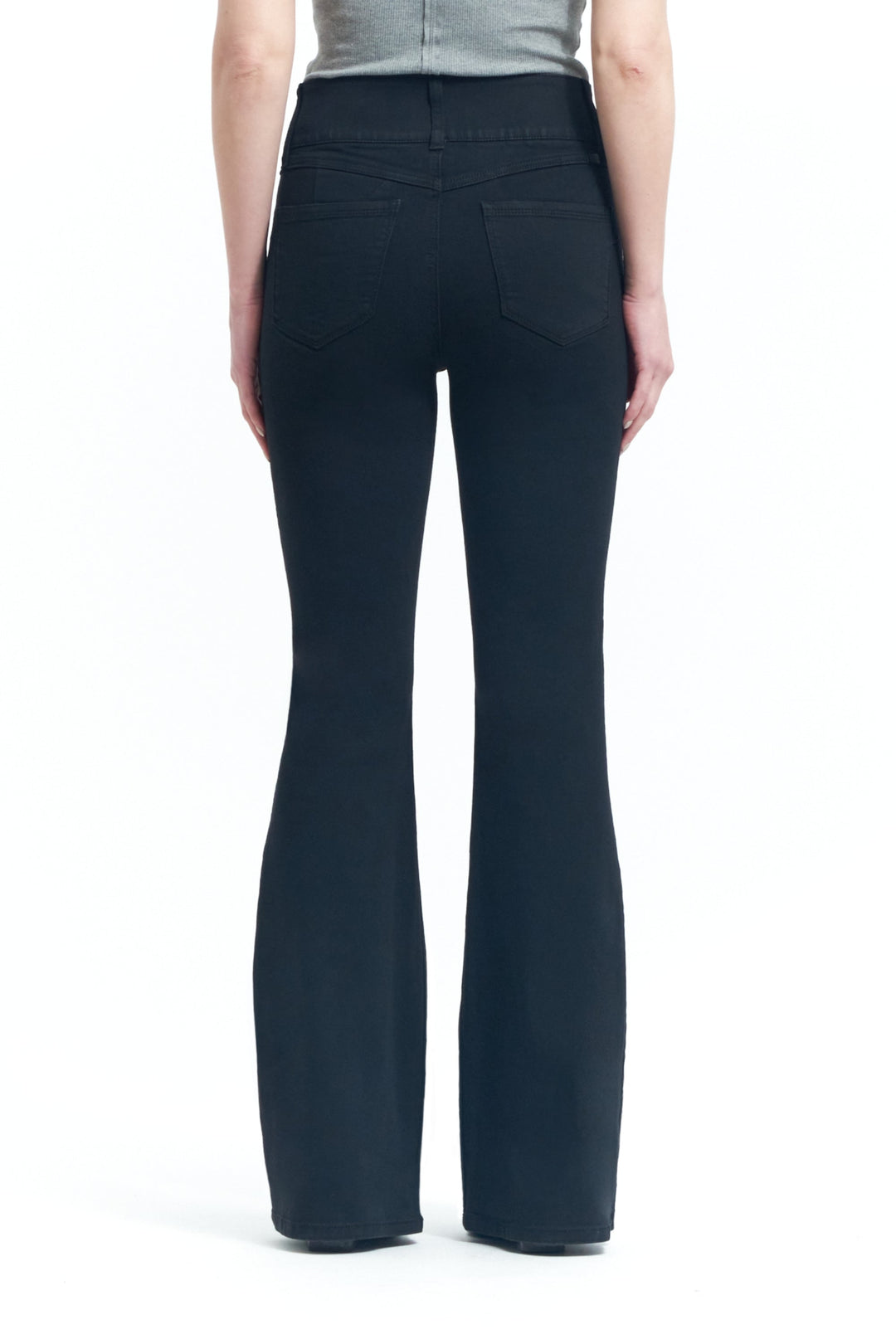 34" High Rise Fit & Lift Shapewear Flare Jeans - Black
