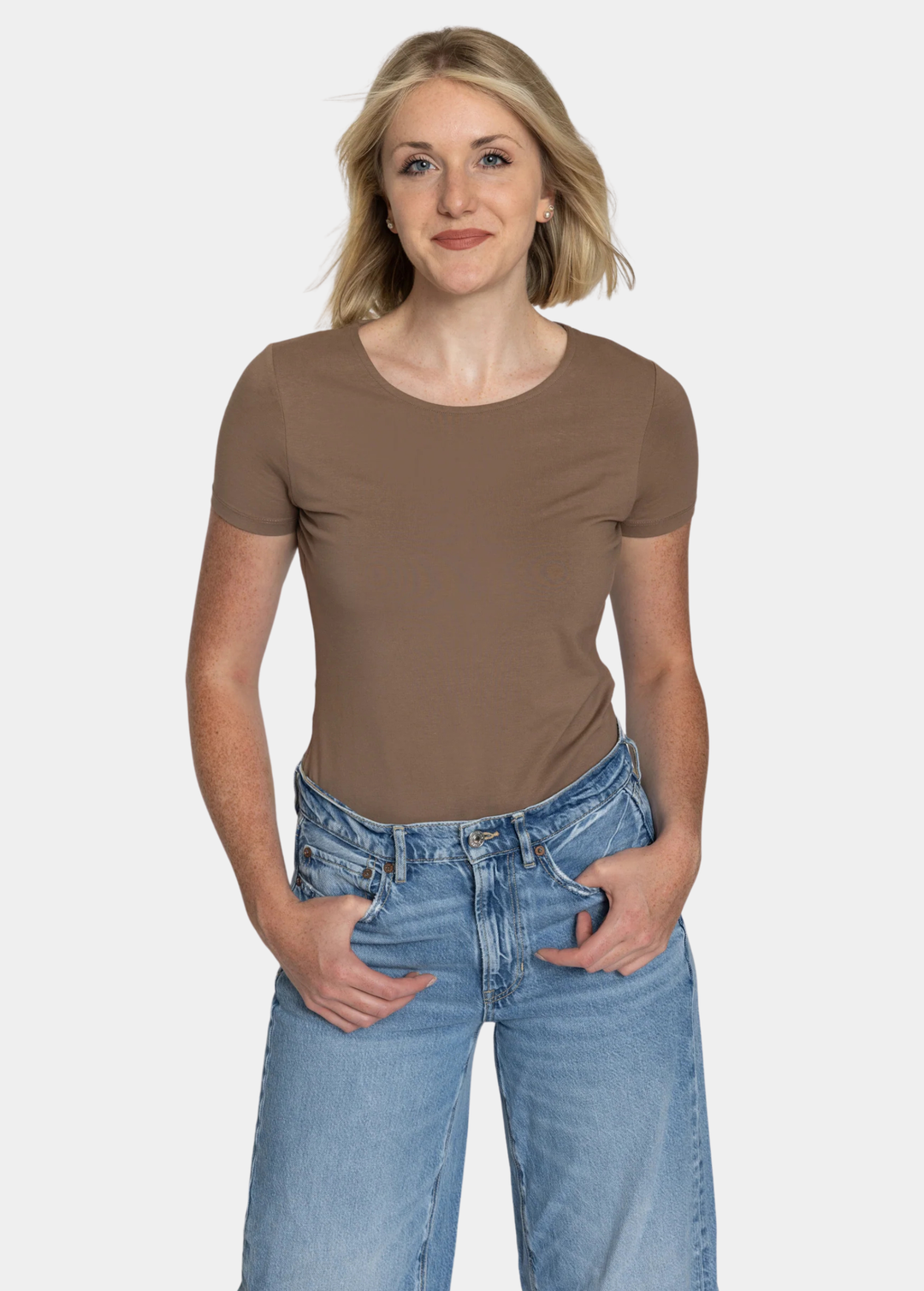 Tall Women’s Crew Neck Short Sleeve Bodysuit