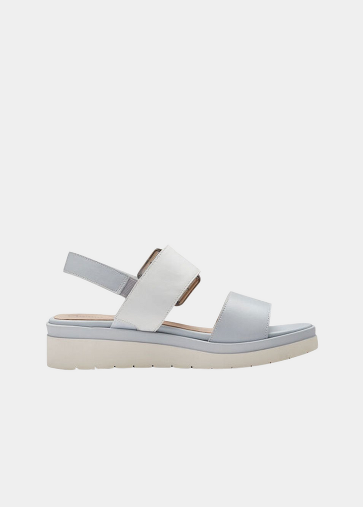 Tamaris Stylish Sky Blue Combi Wedge Sandals