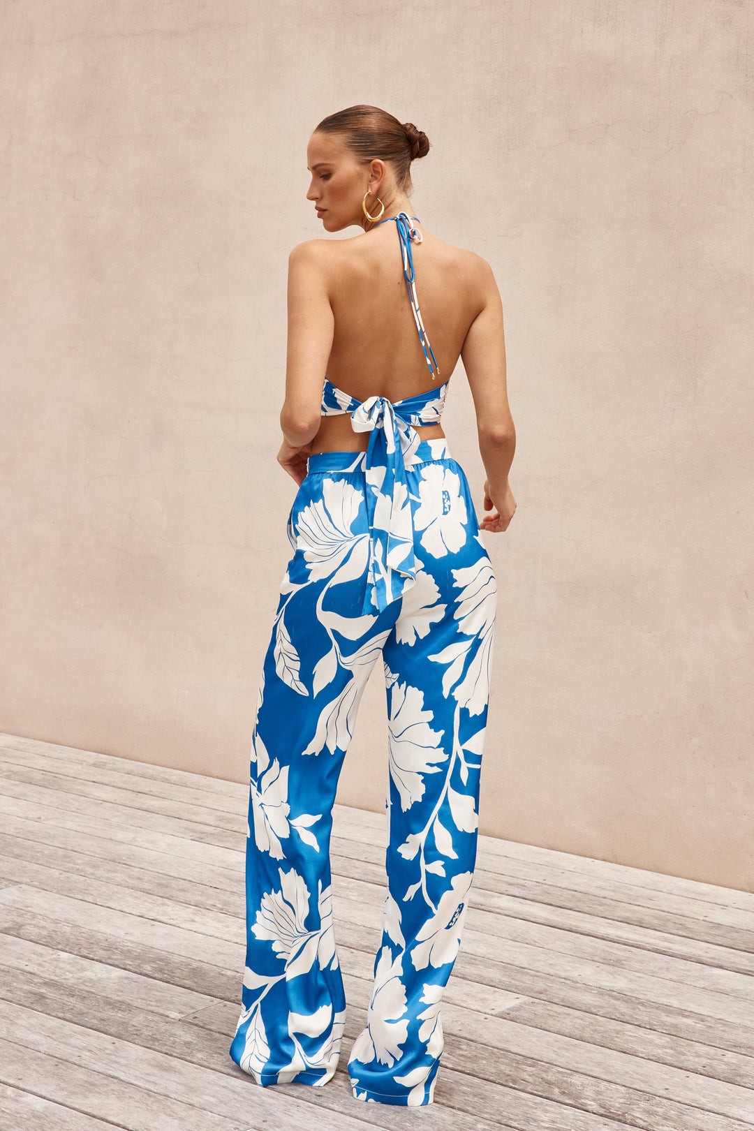 High Society Top - Blue Floral