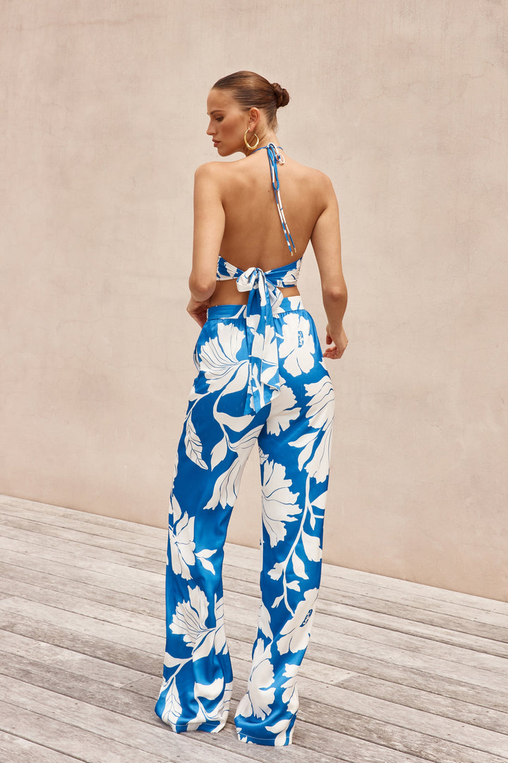 High Society Top - Blue Floral