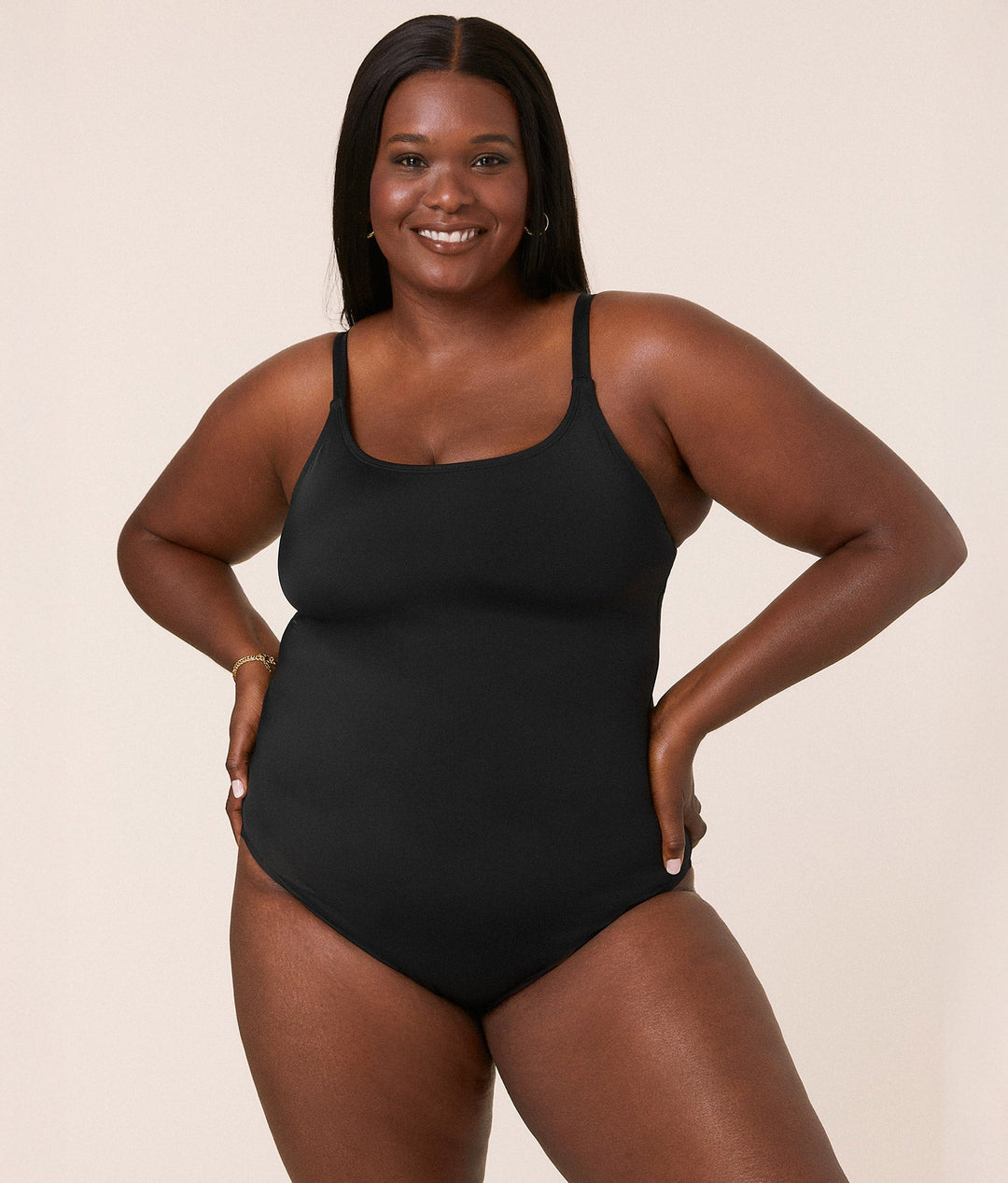 The Amalfi One Piece - Eco Nylon - Black - Long Torso