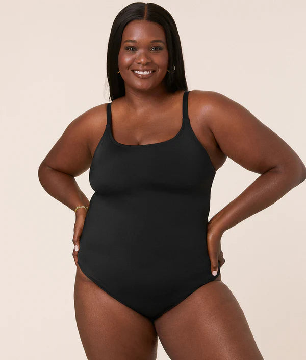 The Amalfi One Piece - Flat - Black - Long Torso