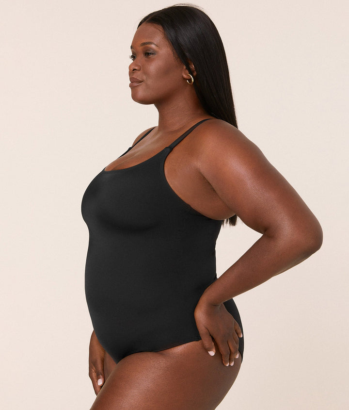 The Amalfi One Piece - Eco Nylon - Black - Long Torso