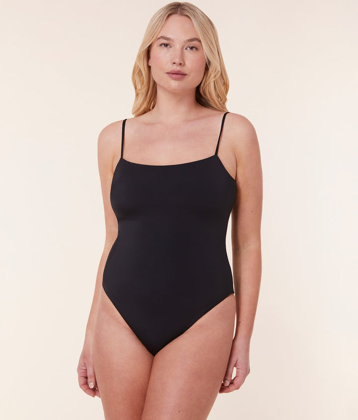 The Cabarete One Piece - Eco Nylon - Black - Long Torso