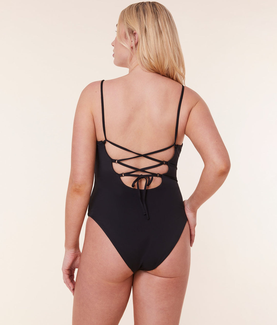 The Cabarete One Piece - Eco Nylon - Black - Long Torso
