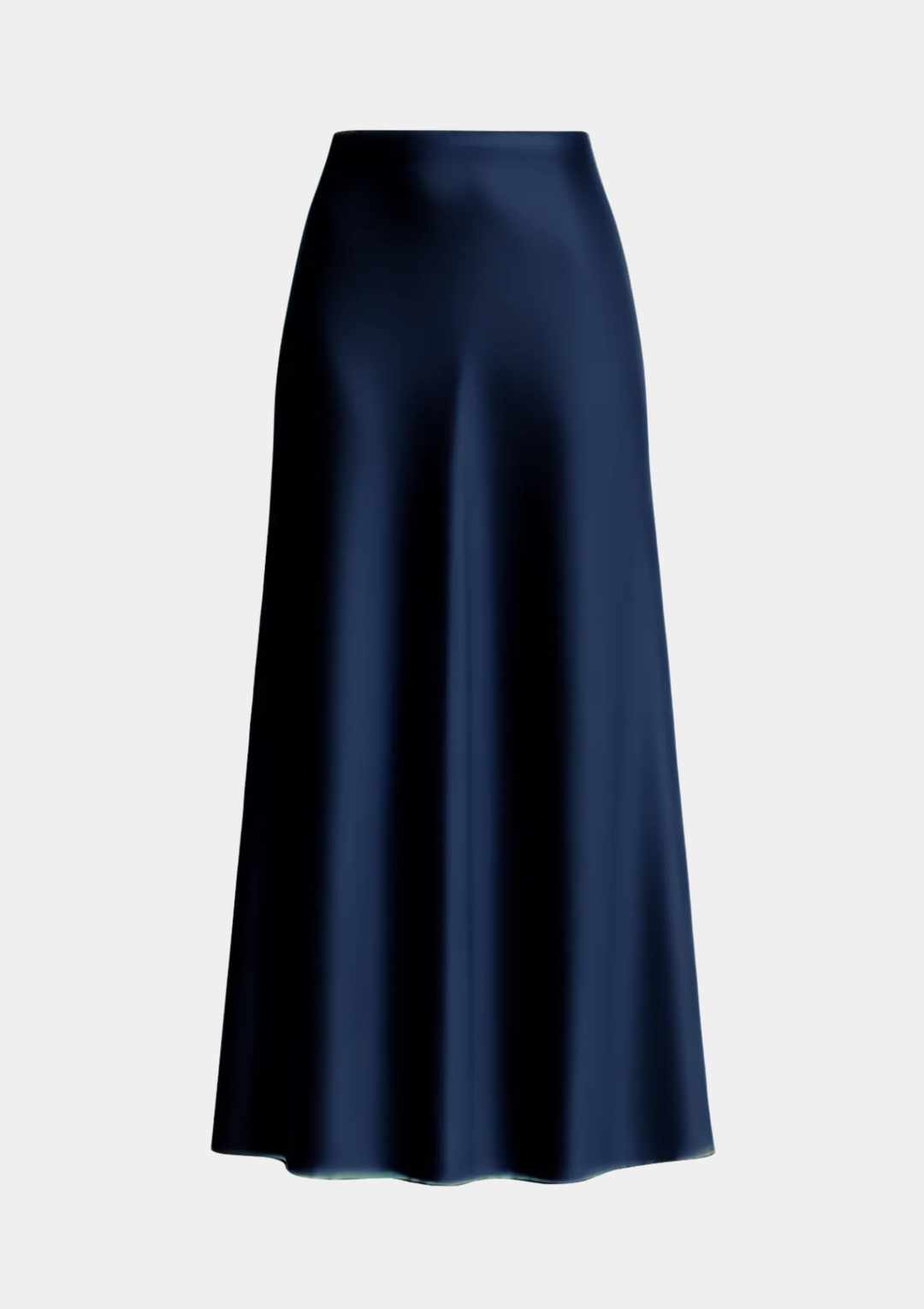 Tall Classic Satin Maxi Skirt  - Midnight Edit