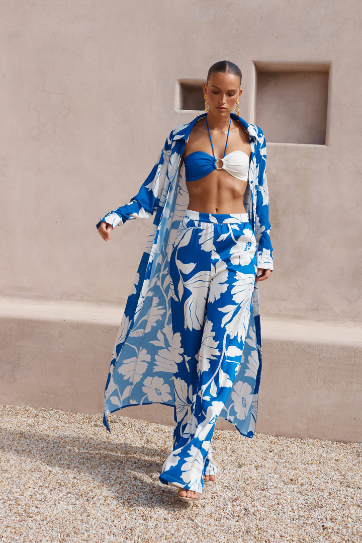 Height of Horizon Bandeau Top - Blue & White