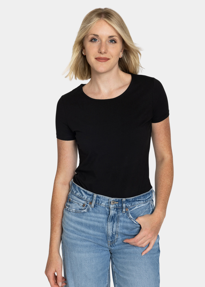 Tall Women’s Crew Neck Short Sleeve Bodysuit