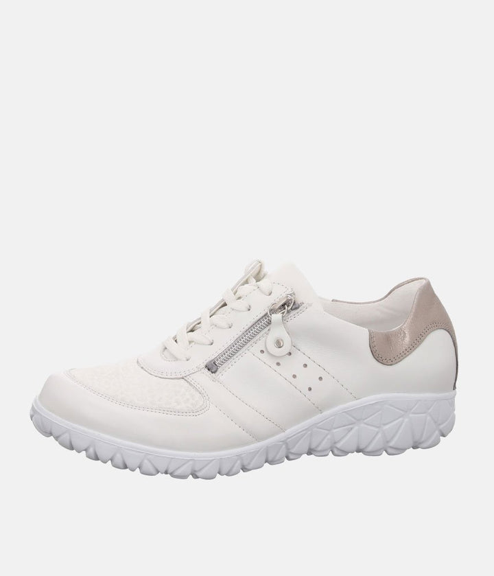 Waldlaufer Sporty White Fashionable Trainers