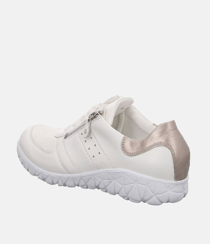 Waldlaufer Sporty White Fashionable Trainers