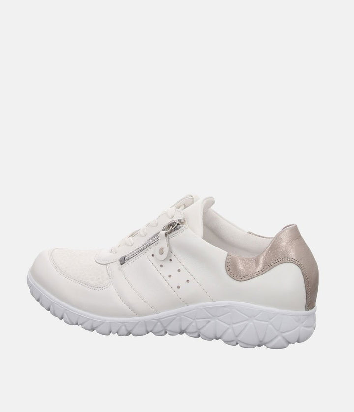 Waldlaufer Sporty White Fashionable Trainers