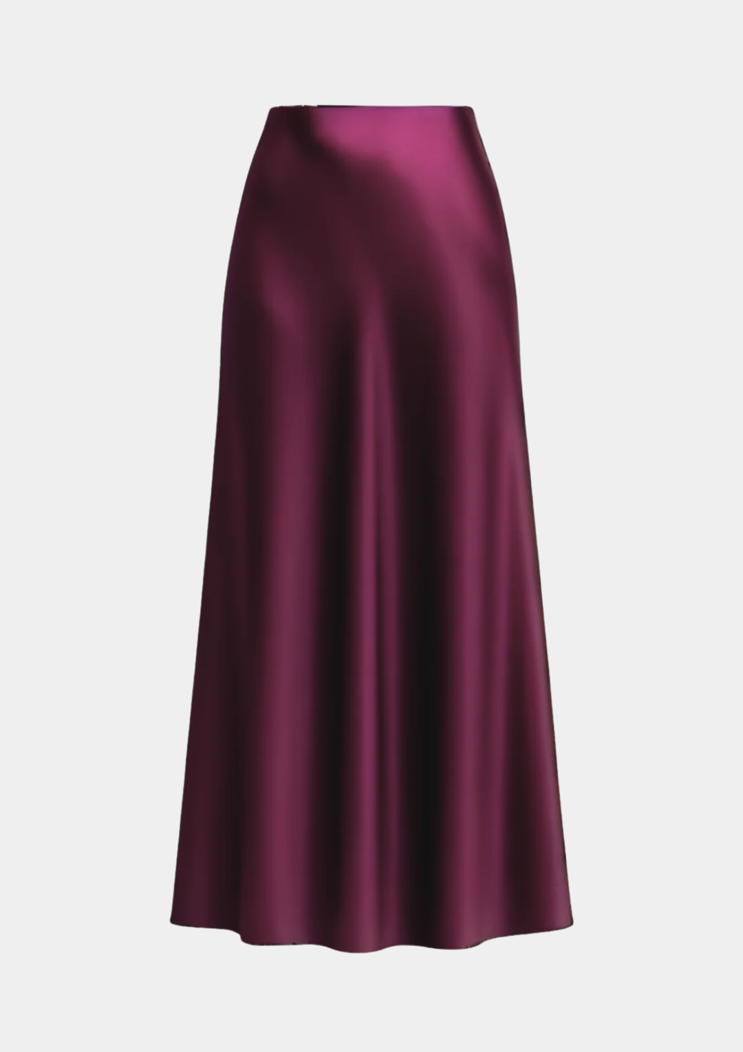 Tall Classic Satin Maxi Skirt  - Midnight Edit