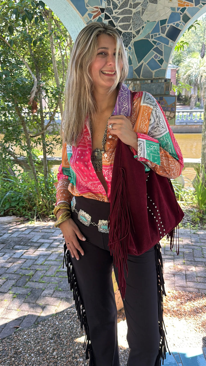 Tall Bandana Wrap Midi Dress