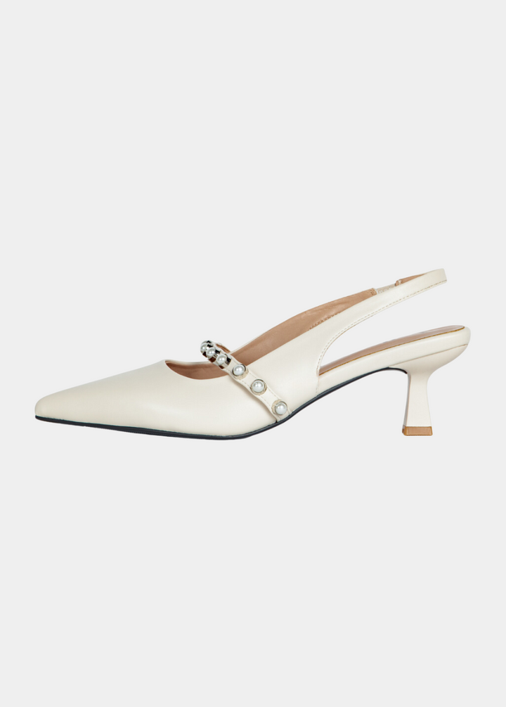 Sophia Slingback Pumps - Ivory
