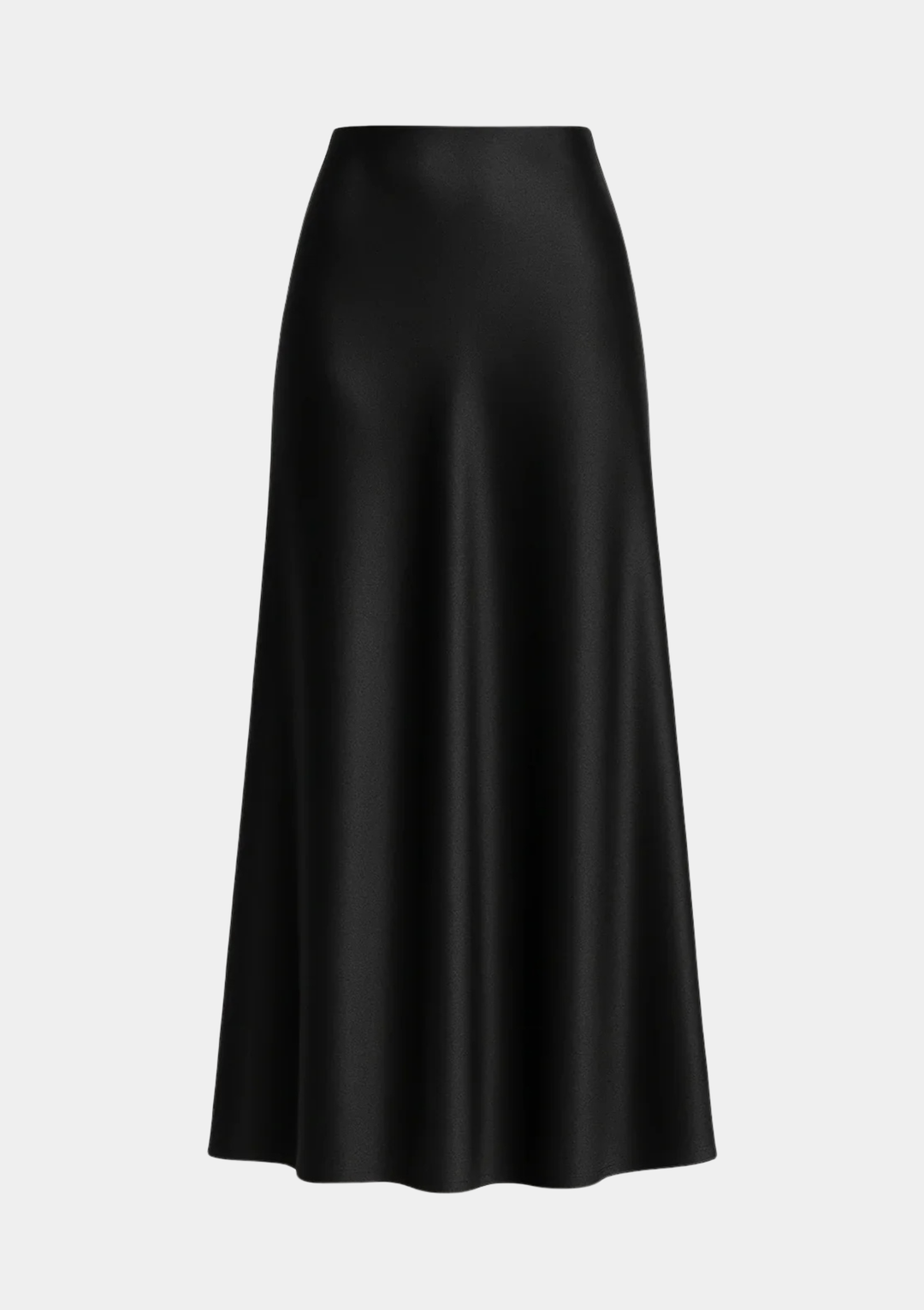 Tall Classic Satin Maxi Skirt  - Midnight Edit