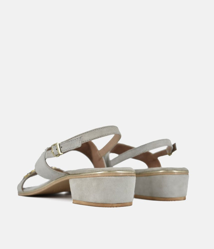Bottega Lavish Crystal Suede Sandals - Blue