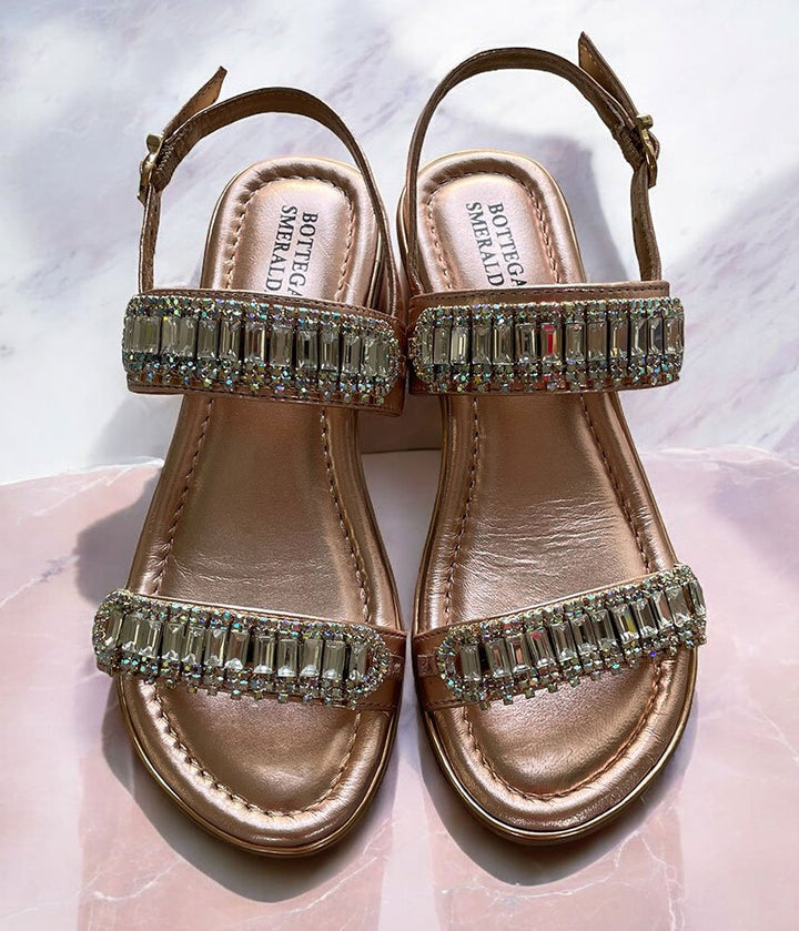 Bottega Opulent Sandals - Rose Gold