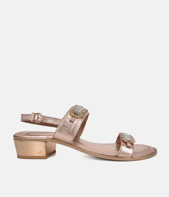 Bottega Opulent Sandals - Rose Gold