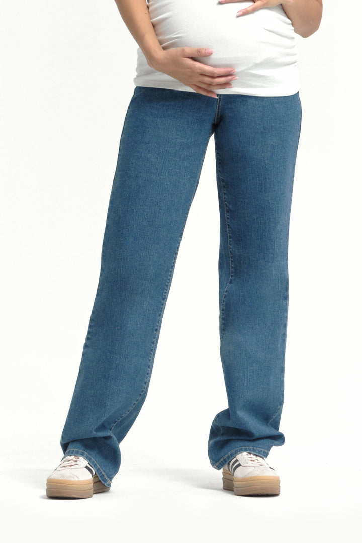 Maternity 34" Baggy Straight Leg Jeans - Iman