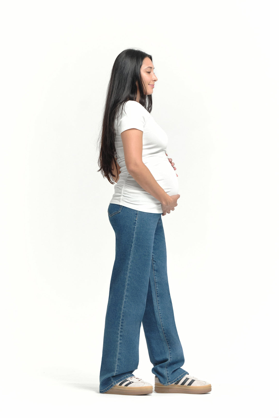 Maternity 34" Baggy Straight Leg Jeans - Iman