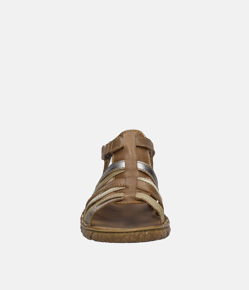 Josef Seibel Comfortable Brown Multi Strappy Sandals