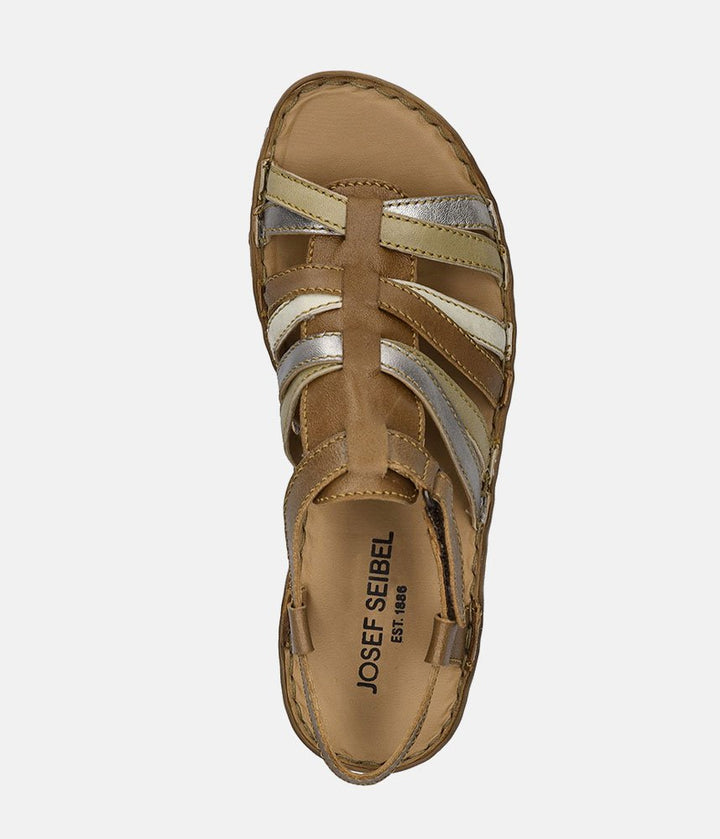 Josef Seibel Comfortable Brown Multi Strappy Sandals