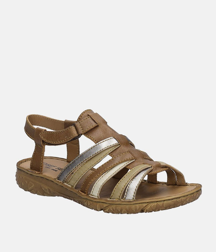 Josef Seibel Comfortable Brown Multi Strappy Sandals
