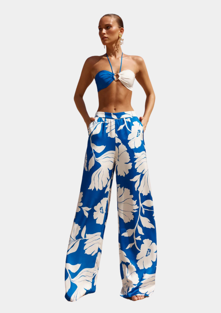 JoJo Pants - Blue Floral