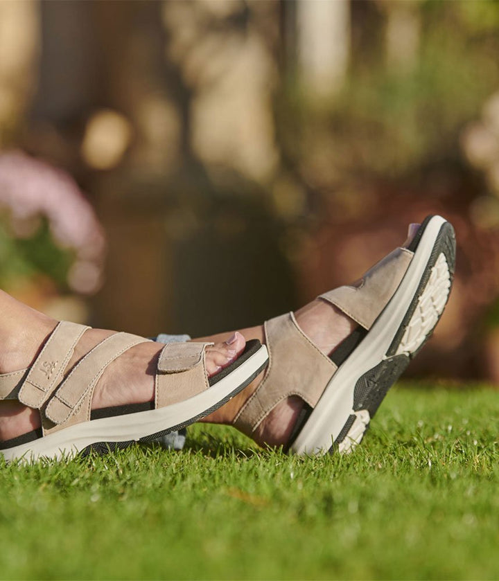 Josef Seibel Stylish Strappy Beige Walking Sandals