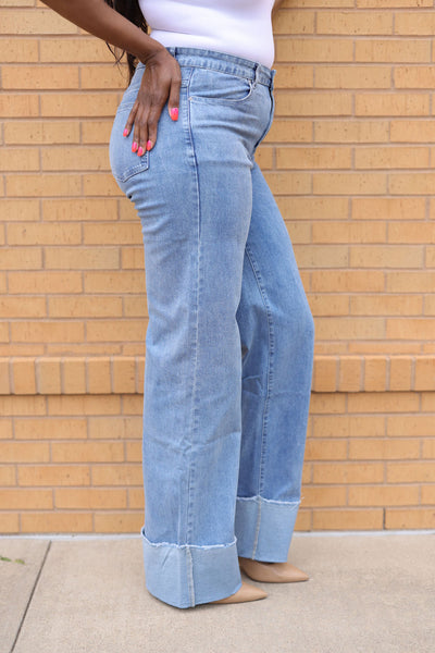 Tall Wide Cuff Jeans