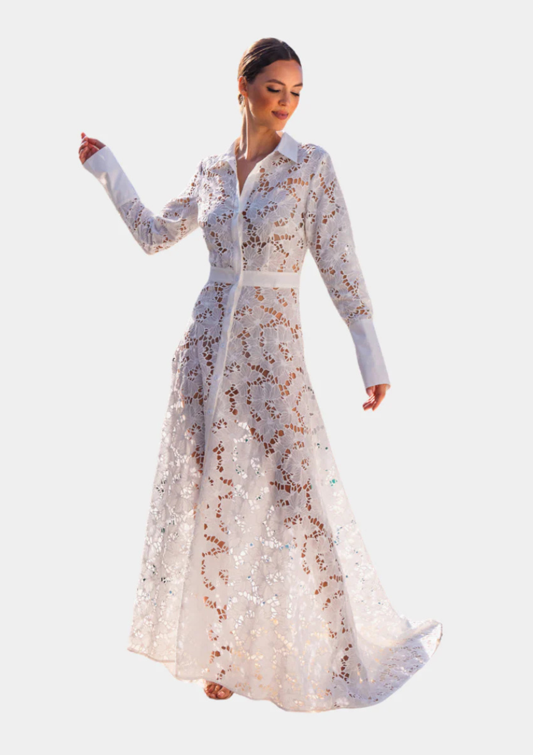 Good Life Lace Maxi Dress - White