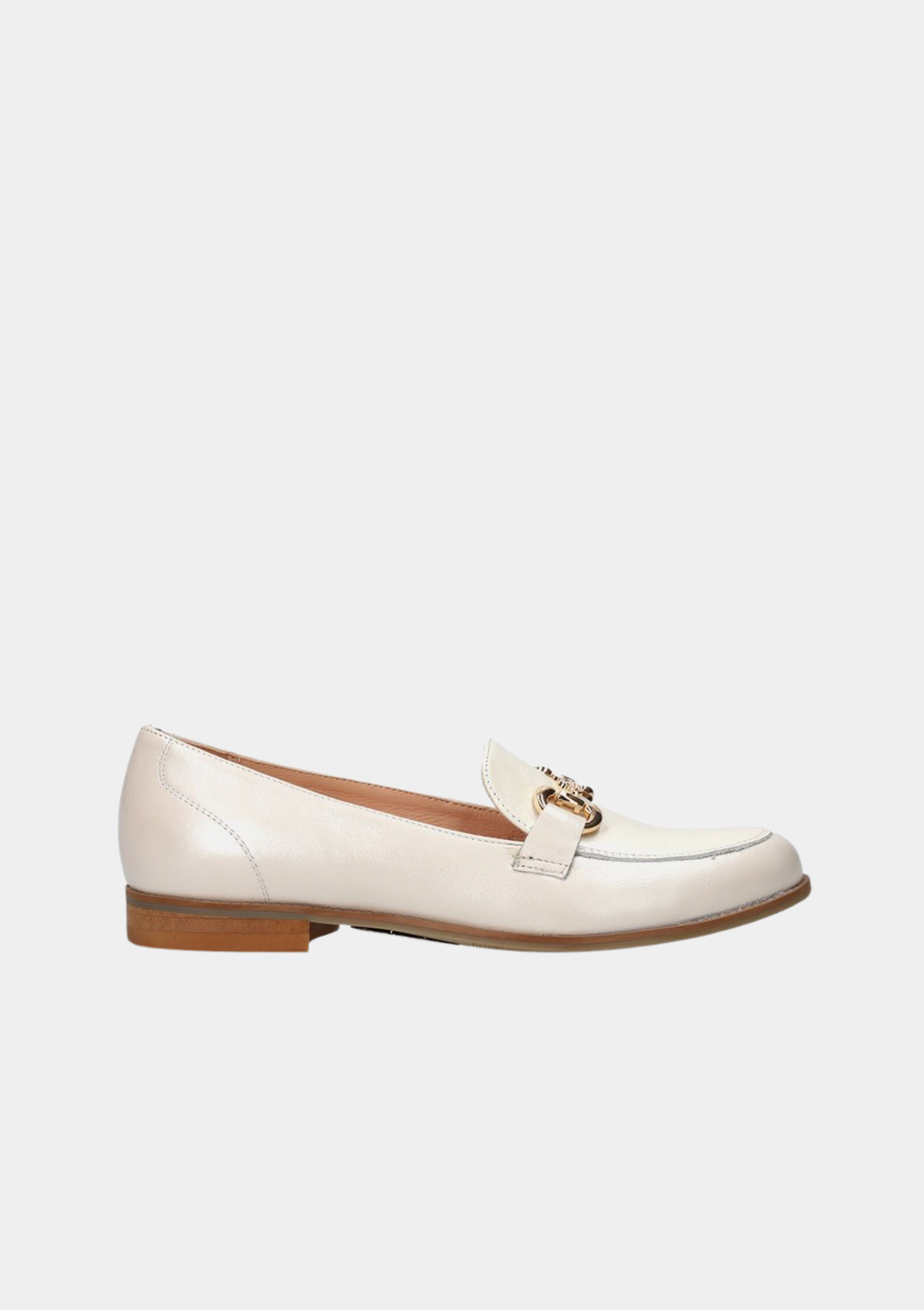 Bioeco Beautiful  Leather Loafers - Pearl