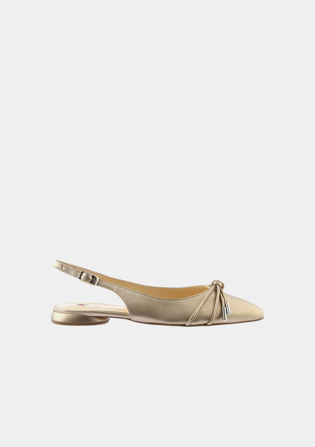 Hogl Glamourous Slingback Flats - Metallic Gold