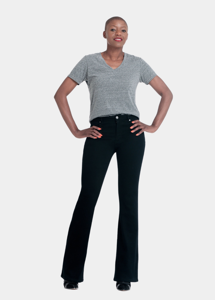 Tall 38" High Rise Slim Boot - Black