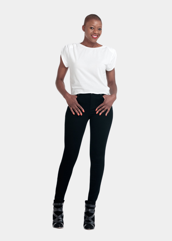 Tall 36" High Rise Skinny - Black