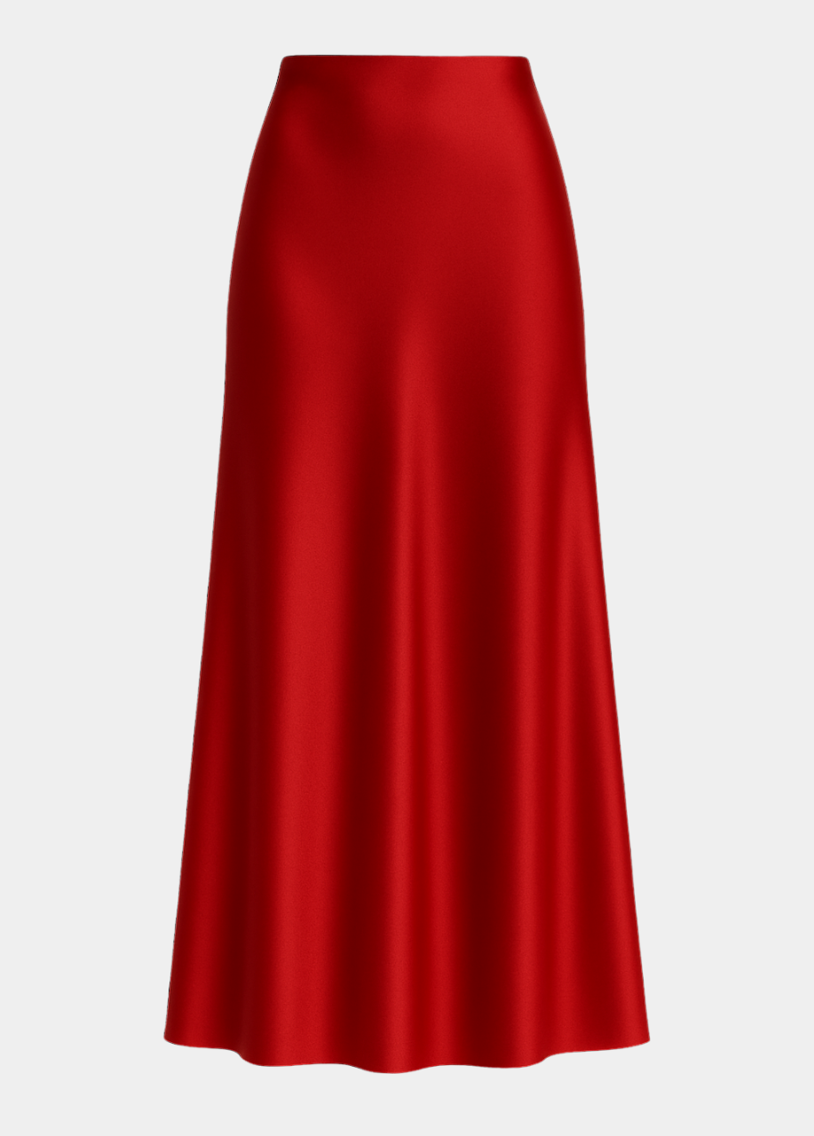 Tall Classic Satin Maxi Skirt