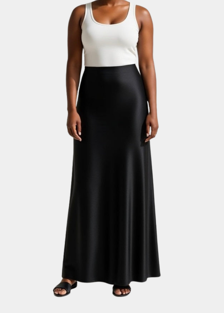 Tall Classic Satin Maxi Skirt