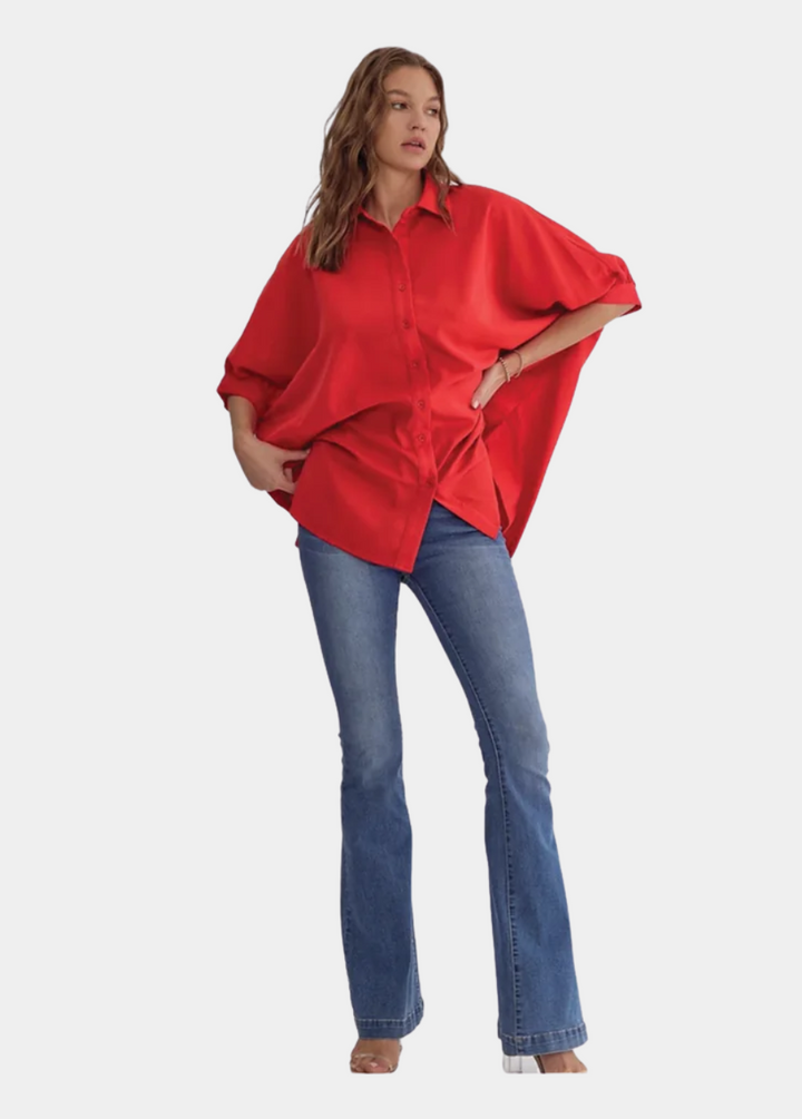 Entro Drapey Dolman Sleeve Shirt