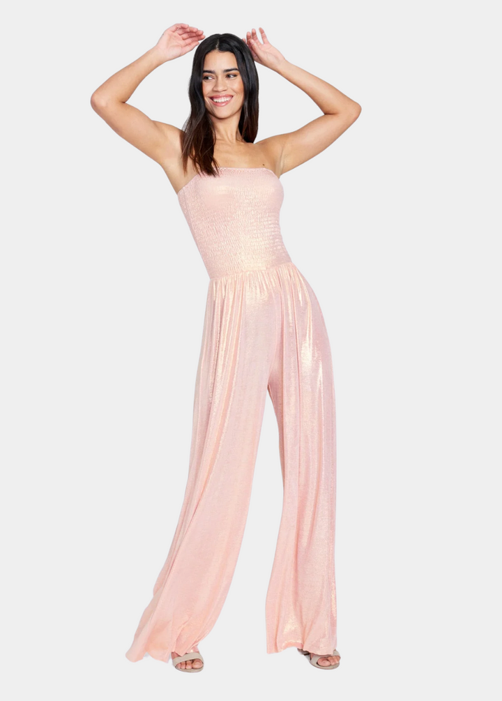 Tall Athena Strapless Flowy Jumpsuit