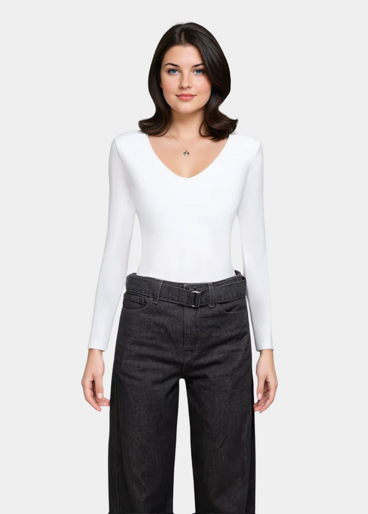 Tall Women’s Double Front V-Neck Long Sleeve Tee