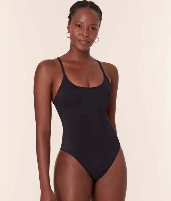 The Amalfi One Piece - Flat - Black - Long Torso